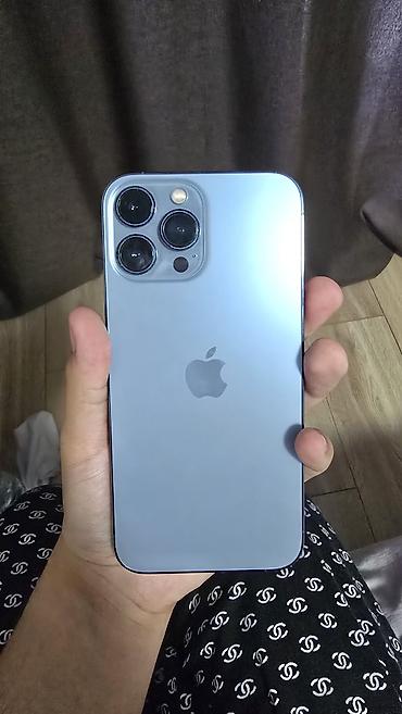 10 лет в одних руках: IPhone 13 Pro Max, Б/у, 256 ГБ, Sierra Blue, Зарядное устройство, Защитное стекло, Чехол, 100 % — 1