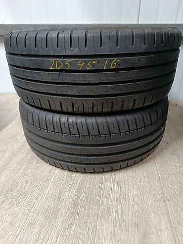 Транспорт: Шины 205 / 45 / R 16, Лето, Б/у, Пара, Легковые, Япония, Continental — 1