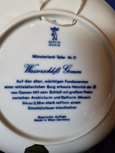 dekor kanjiza: Tanjiri novi za na zid porcekanski Berlin dizajn iz 70ih.godina — 10