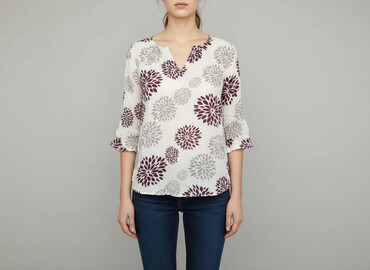 bluzki bawełniane dekolt łódka: Cotton Traders, Women's blouse, size M