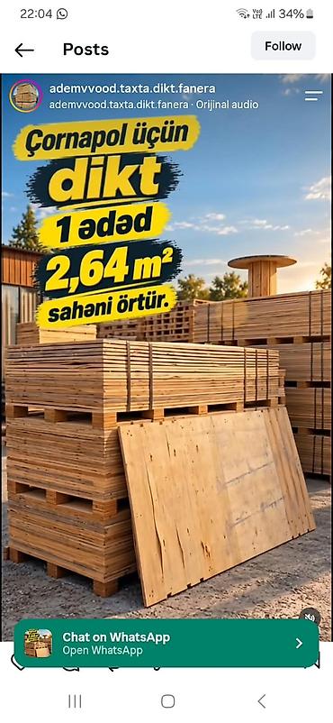Taxta-şalban: Diktlər, 17 mm, Ödənişli çatdırılma — 5