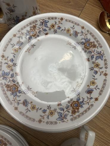 cay satisi: Çay dəsti, rəng - Ağ, Farfor, 5 nəfərlik — 4