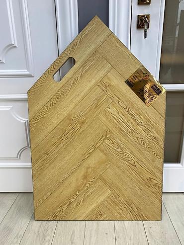 Parket fakturalı keramoqranit plitə - Ölçü: 60x60 sm (kvadrat format