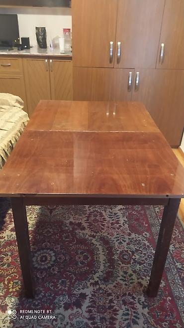 Mebel: Məhsul: Taxta masa və stul dəsti (0505905566) - Material: Bərk ağac — 1