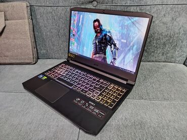 acer nitro 5: Ноутбук, Acer, 16 ГБ ОЗУ, Intel Core i9, 15.6 ", Б/у, Для работы, учебы, память NVMe SSD