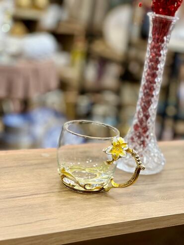 Fincanlar: Fincanlar, rəng - Qızılı, Şüşə, 1 əd, 250 ml, Türkiyə — 2