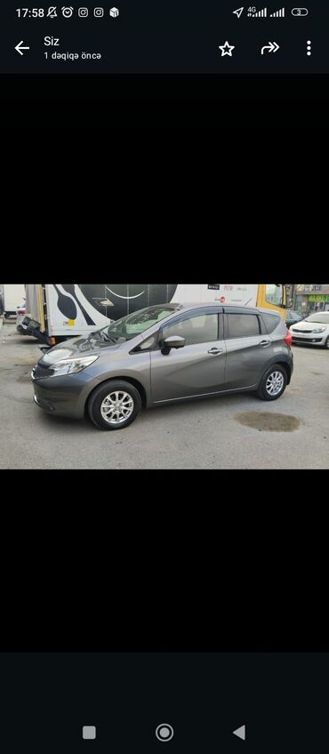Nissan Note hetçbek avtomobili, yığcam ölçüsü və geniş interyeri ilə