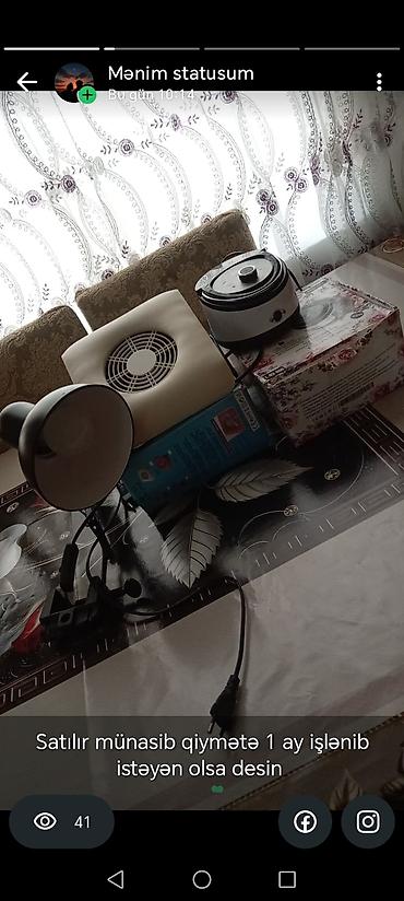 te frezi: Manikür üçün avadanlıq dəsti - Dırnaq tozu üçün stolüstü aspirator — 2