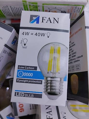 Лампочки: Светодиодная лампа FAN, 4 Вт Компактная LED-лампа с прозрачной колбой — 1