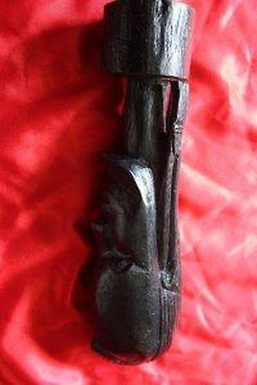 Figure: STARA DRVENA AFRIČKA FIGURA MUŠKARCA, RARITET, RUČNI RAD | Стара — 12
