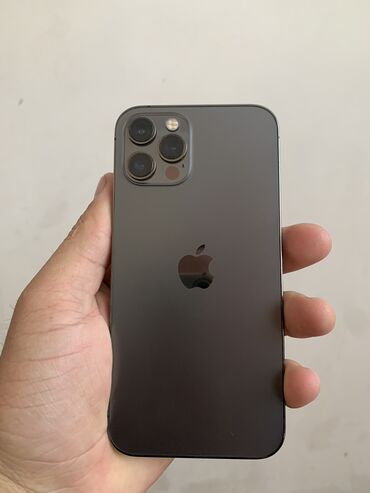 купит айфон 15 про макс: IPhone 12 Pro, Колдонулган, 128 ГБ, Каптама, 87 %