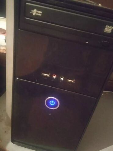 tp link modem satisi: Masaüstü PC sistem bloku - Korpus: klassik qara ön panel, iri mavi