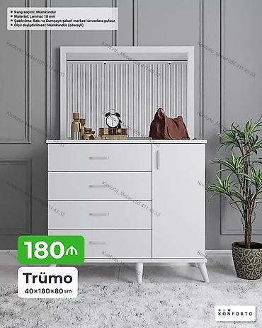 termo mebel: Trümo – 40×180×80 sm - Material: 18 mm laminat - Rəng seçimi — 1