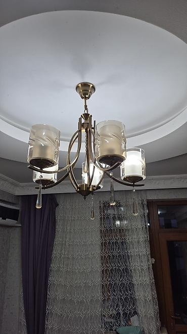 sam agaci satilir: Çılçıraq, 3 lampa, Metal — 2