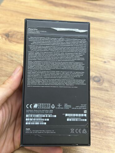 Apple iPhone: IPhone 13 Pro, 128 GB, Sierra Blue, Zəmanət, Simsiz şarj, Face ID — 10