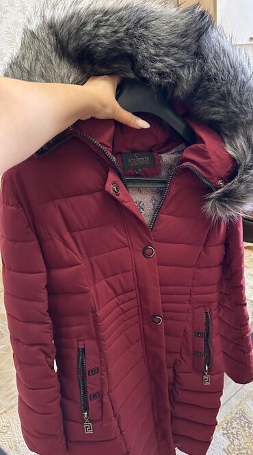 qış kurtkaları: Женская куртка XL (EU 42), 2XL (EU 44), цвет - Красный