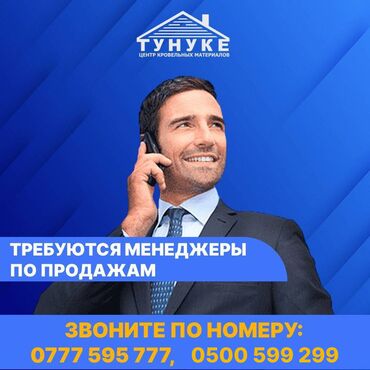 ищу работа бишкеке: Талап кылынат Сатуу боюнча менеджер, Иш тартиби: Алты күндүк, Толук жумуш күнү, Карьера жактан көтөрүлүү