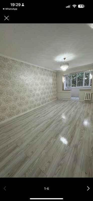 кант квартира сниму: 1 бөлмө, 38 кв. м, 104-серия, 1 кабат, Евроремонт