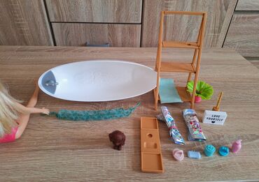 Igračke: Kao nov Barbi spa set kupatilo s kadom, spa i kupkama za lutke set — 2
