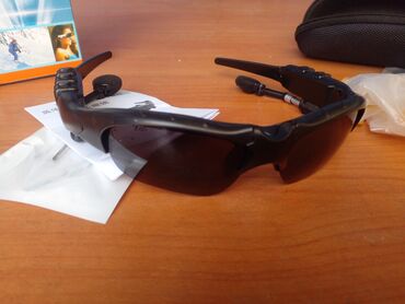 мото аксессуары: Очки спортивный вело очки мото очки наушник через бльютс работает