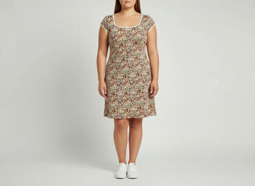 sukienki długie dla puszystych: Women`s dress, size 8XL