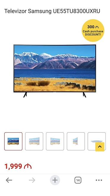 samsung nu7090 55: Samsung UE55TU8300UXRU televizoru - Ekran: 55", 4K UHD (3840×2160) — 1