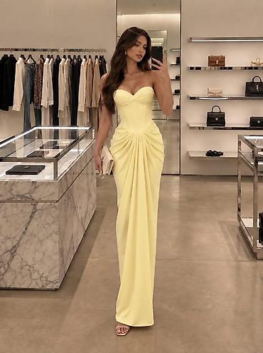 crna kosulja sivi sako: Elegantna večernja haljina – korset kroj i drapirani detalji SLIM FIT — 5