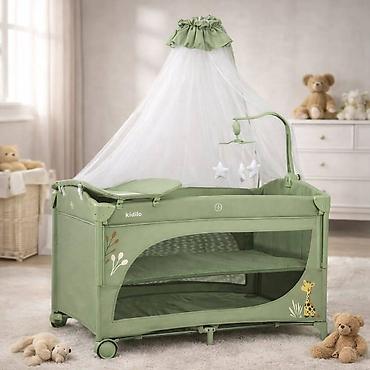 manej 10m: 👶✨ Yeni Model Kidilo 2 Mərtəbəli Beşik və Oyun Maneji ✨👶 — 2