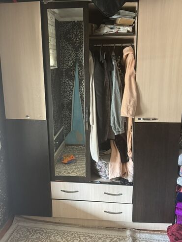 шкаф большой: Кийим салуучу шкаф, Колдонулган, Түз, ЛДСП