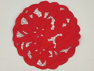 Home Decor: PL - Tablecloth 34 x 34, color - Red, condition - Good