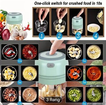 Blenderlər: **Məhsul adı:** RZSYZH 250 ml Avtomatik Doğrama Funksiyalı Elektrik — 3