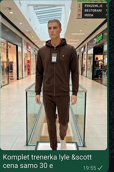 pull and bear duksevi: Komplet trenerka – muški model - Gornji deo: dukserica sa kapuljačom — 7