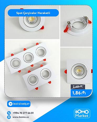 Digər biznes avadanlığı: 🔥 Spot Çərçivələr Hərəkətli ✅ Marka: No Brand ✅ Rəng: Ağ ✅ Ölçü: 9 sm — 1