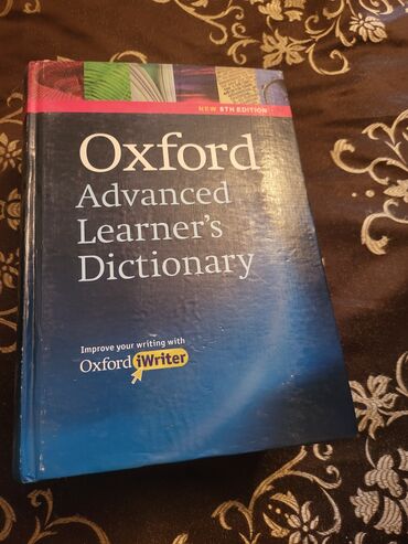 Kitablar, jurnallar, CD, DVD: Oxford lüget kitabı
Advanced
Learner's
Dictionary
qiymeti son 10manat