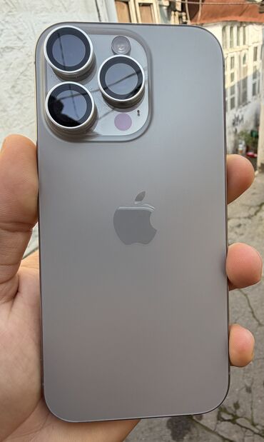 Apple iPhone: IPhone 16 Pro, 128 GB, Natural Titanium, Zəmanət, Simsiz şarj, Face ID — 1