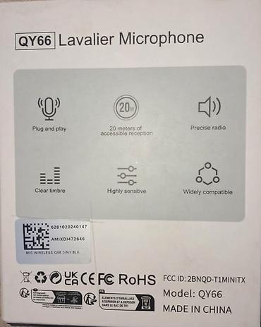 pc mikrafon: QY66 Lavalier Microphone – simsiz ikili yaxa mikrofonu - İstifadə — 2