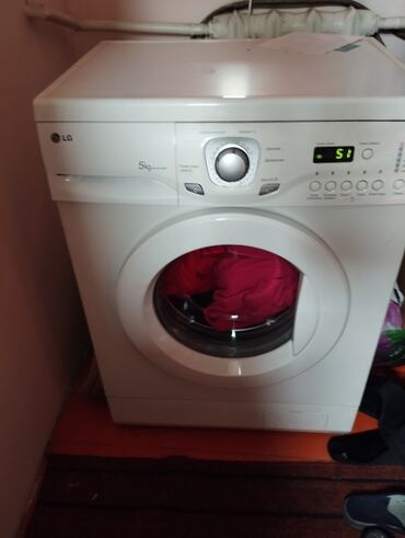 продам бу стиральную машинку: Кир жуучу машина LG, Колдонулган, Автомат, 5 кг чейин, Компакттуу