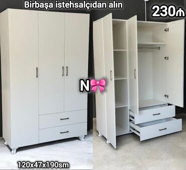 setqa kravat: Düz dolab, Yataq otağı üçün, Penal, 3 qapılı