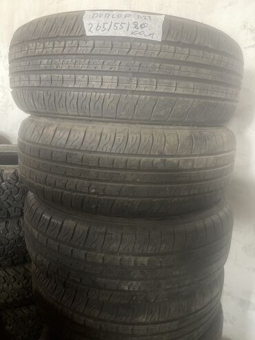 Шины: Шины 265 / 55 / R 20, Лето, Б/у, Комплект, Легковые, Япония, Dunlop