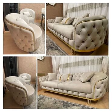 divan və kreslo: Divan kreslo desti satılır‼️ Qiymət 1550₼ 3aydır alınıb.az işlənib