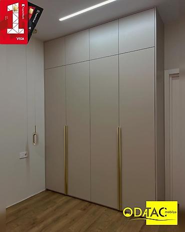 Yeni, 4 qapılı, Kredit, Bej, Açılan, Düz dolab