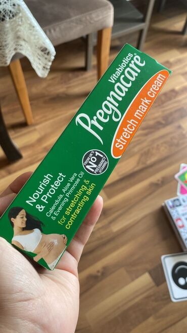 Bədənə qulluq: Məhsul: Vitabiotics Pregnacare Stretch Mark Cream Təsvir: - Dəri