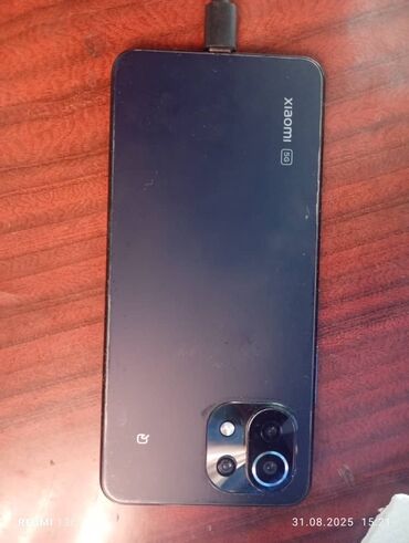 телефон ош арзан: Xiaomi, Mi 11 Lite, Б/у, 128 ГБ, цвет - Черный, 2 SIM