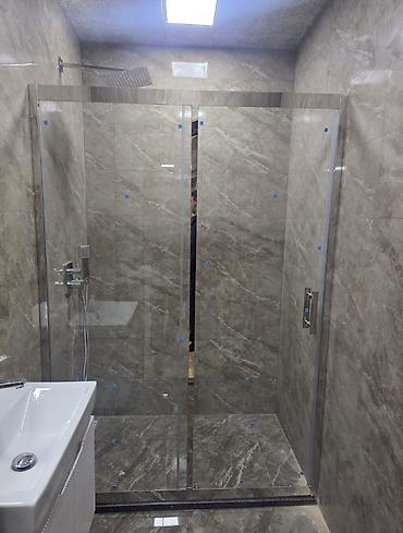 Şüşə duş kabinası – sürüşkən qapılı model - Materail: qalın temperli lalafo.az -da Şüşə duş kabinası – sürüşkən qapılı model - Materail: qalın temperli