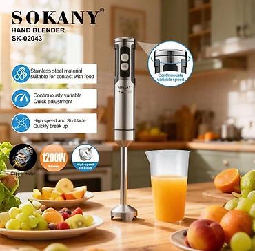 №: 1854 Məhsulun adı: Blender Sokany SK-02043 1200 W 0.5 l qara-gümüşü