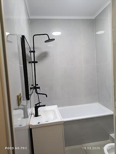 2 room: 1 комната, Аламединский рынок / базар, Душевая кабина, Постельное белье, Кондиционер — 9