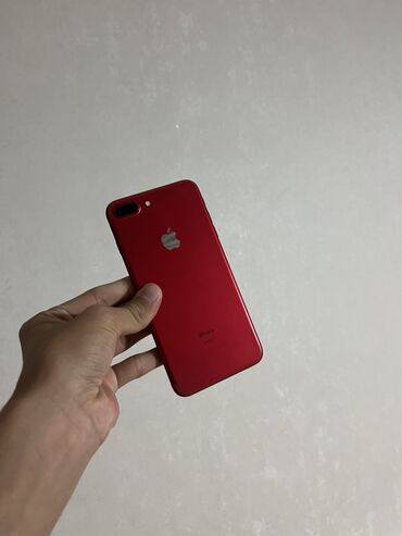 купить бу телефон в ломбарде: IPhone 7 Plus, Колдонулган, 128 ГБ, Кызыл, Коргоочу айнек, Каптама, 100 %