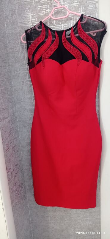qırmızı kərpic qiyməti: Вечернее платье, Миди, S (EU 36)