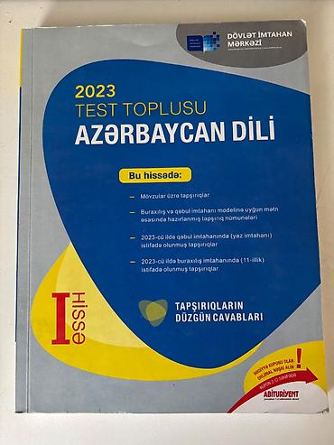 Digər: Azərbaycan dili 1ci hissə test toplusu 2023 çatdırılma var — 1