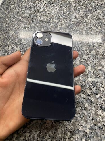 айфон 12 по низкой цене: IPhone 12, Колдонулган, 64 ГБ, Midnight, Каптама, 78 %